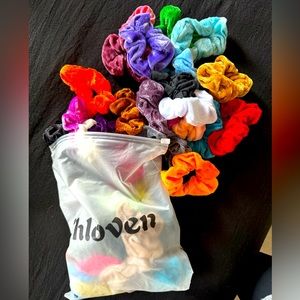 A TON of Velvet Scrunchies